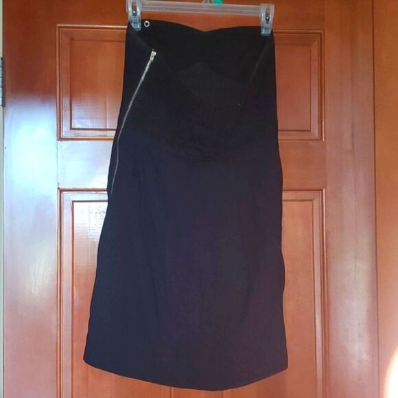 WILFRED, Black Strapless Cocktail Dress, Worn 1x Size 4 - Picture 4 of 9